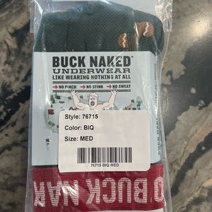 Buck Naked Duluth Trading Co. boxer briefs.  Gingerbread man print.